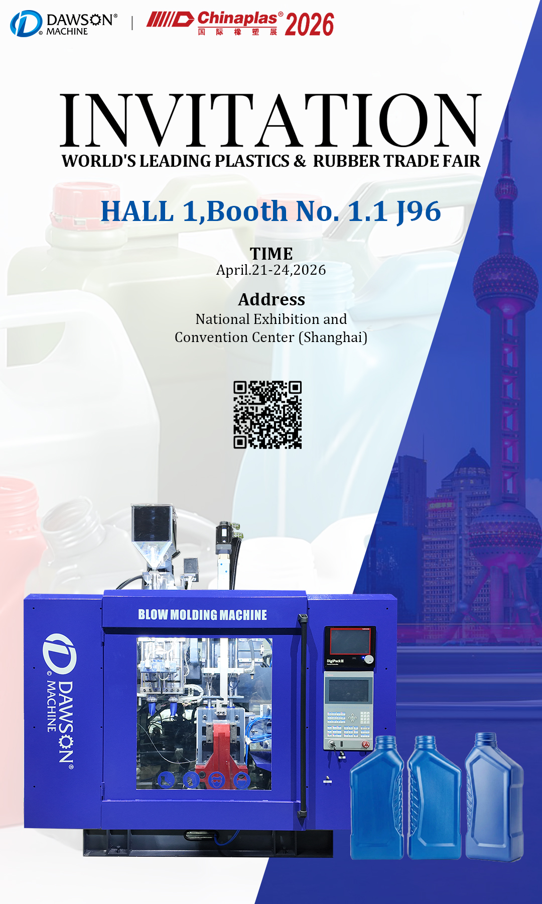 Ultimi blog aziendali su Chinaplas 2026 Invito: Connettersi con DAWSON al Booth 1.1 J96