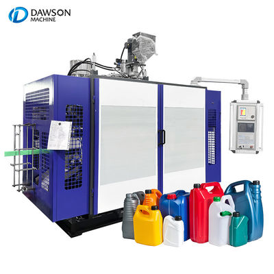 comprare 5L Doppia stazione Single Die Head Automatic HDPE Adblue Jerry Can Extrusion Blow Moulding Machine online manufacture