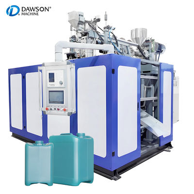 comprare Full Automatic HDPE 5L 10L Double Station Double Die Head Jerry Can Extrusion Blow Molding Machine (Motore di stampaggio a soffiatura ad estrusione) online manufacture