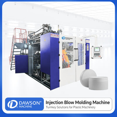 comprare Macchina di stampaggio a soffiatura a estrussione automatica a stazione singola a 5 teste per contenitori in HDPE a bocca larga online manufacture