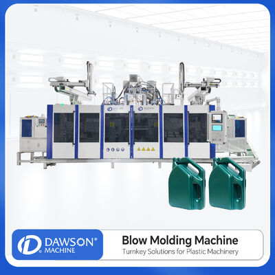 comprare Macchina per soffiaggio a doppia stazione completamente automatica per imballaggi liquidi industriali in HDPE da 5 litri online manufacture