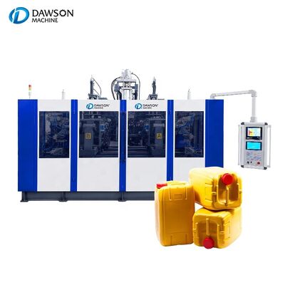 comprare Macchine di stampaggio a soffiatura a doppia stazione in HDPE Jerry Can Macchine di stampaggio a soffiatura in plastica per la produzione di contenitori di olio lubrificante online manufacture