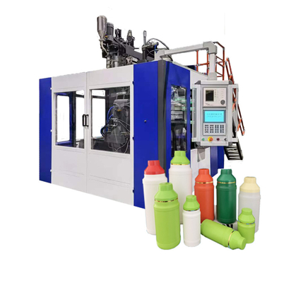 Macchina di stampaggio a soffiatura per estrussione a stazione singola per la produzione di barattoli di plastica in HDPE da 0 a 5 litri