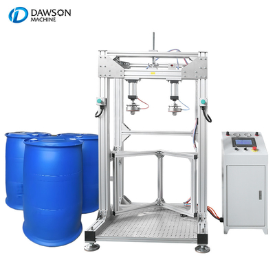 Tester automatico di perdite di olio chimico a tamburo da 200L a doppia testa HDPE Jerrycan