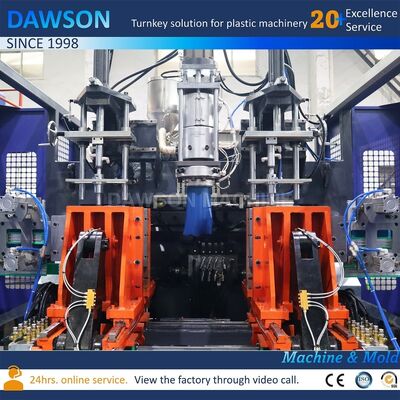 Macchina di soffiaggio per stampaggio a estrusione di bottiglie, taniche, fusti e bidoni in HDPE PP per detergenti, olio e latte, con tensione specificata dal cliente (4L 5L)