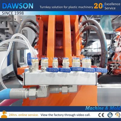 130 kg all'ora Macchina di stampaggio a soffiatura per estrussione per HDPE 5L Jerrycan High Speed Plastic Manufacturing