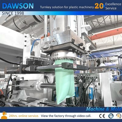 Dimensioni piastra stampo 660 millimetri Forza di chiusura 270 Kilonewton Macchina automatica per soffiaggio ed estrusione di taniche in plastica da 20 litri