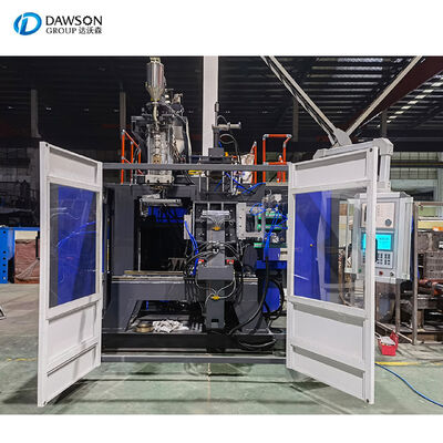 Macchina per soffiaggio estrusione con produzione di 130 kg all'ora per taniche impilabili da 10L 20L 25L 30L, bottiglie per olio lubrificante e olio di palma