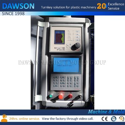 Macchina per soffiaggio estrusione HDPE a doppia stazione per bottiglie, rapporto L/D vite 24, progettata per la produzione di bottiglie di latte da 1,5L