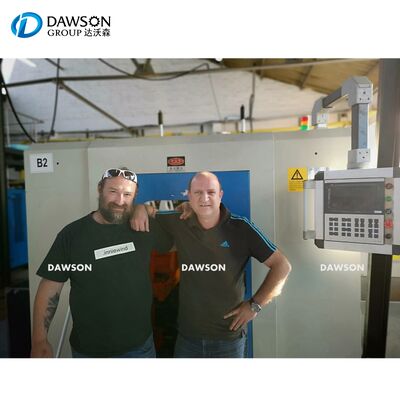 75 kg all'ora di potenza macchina di stampaggio a soffio a stazione singola o a stazione doppia per la fabbricazione di bottiglie di lubrificante in HDPE da 2L a 5L