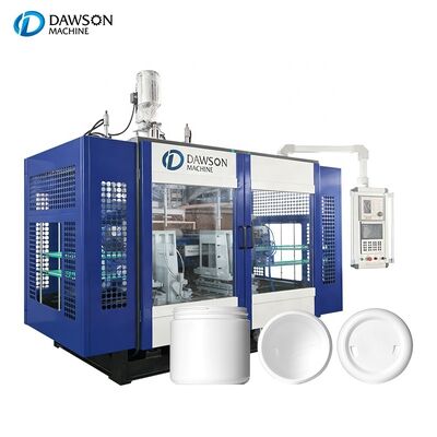 Macchina automatica per soffiaggio con potenza di riscaldamento testa di estrusione da 8kw per vasetti a bocca larga in HDPE resistenti agli agenti chimici da 1L-5L