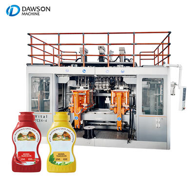 30kw Extruder Motor Power Double Station HDPE Extrusion Blow Molding Machine per 1 litro 3 litri di bottiglie di salsa di soia