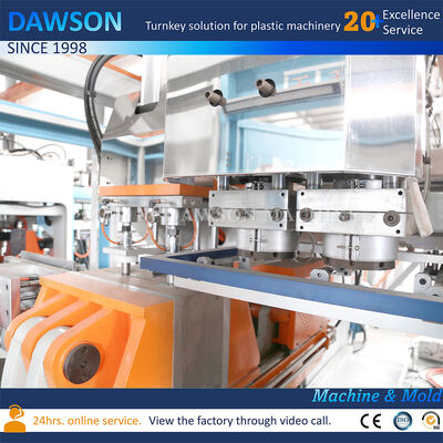 Macchina di stampaggio a soffiatura ad estrusione Jerrycan completamente elettrica a doppia stazione HDPE 3L 5L