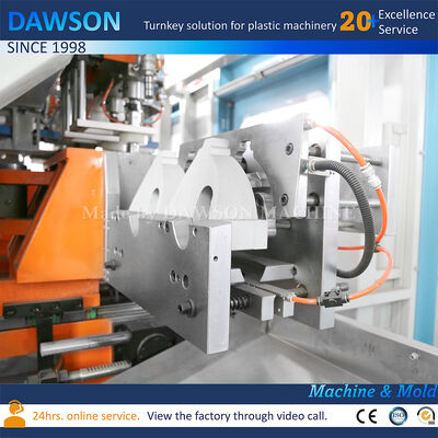 Macchina di stampaggio a soffiatura ad estrusione Jerrycan completamente elettrica a doppia stazione HDPE 3L 5L