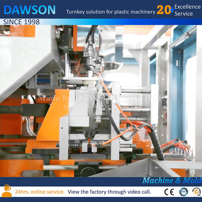 Macchina di stampaggio a soffiatura ad estrusione Jerrycan completamente elettrica a doppia stazione HDPE 3L 5L