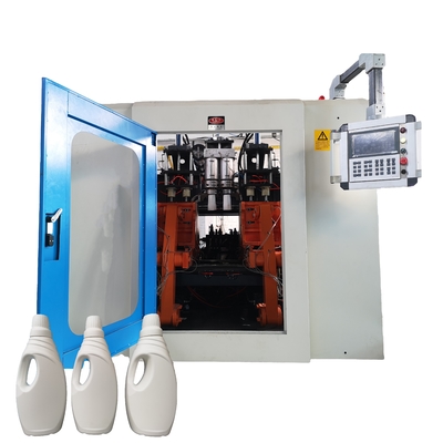 Stazione di plastica automatica del doppio della macchina 5.5kw dello stampaggio mediante soffiatura di vario 4 litro